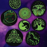 Craft Maker: Glow in The Dark Rock Painting - DIY Box Set for Adults, Neon & Glowing Paint Included, Unique Easy-to-Follow Projects, Arts & Crafts Hinkler