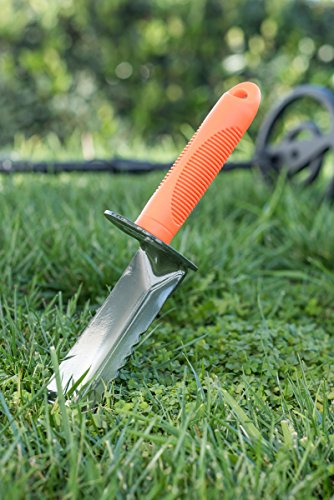 SE Prospector's Choice Dual Serrated Edge Digger Trowel for Gardening or Gold Prospecting, Includes Carrying Sheath, 12 Inch - WoodArtSupply