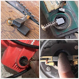 QCDENG 40PCS Electric Motor Carbon Brushes Replacement Repair Tool Set,10 Different Sizes Graphite Carbon Brush for Motor QCDENG