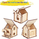 3 Pack Bird House Crafts for Kids Ages 8-12 5-8, DIY Wooden Arts and Crafts Kit for Children to Build, Make Your Own Birdhouse, Summer Painting THWAS-LIGHT