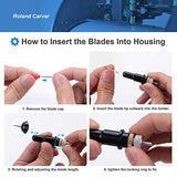 STREWEEK 50PCS Cutting Blades compatible for Cricut Explore Air/Air 2/Air 3/Maker 3, Fine Point Blades Consist of 10PCS 30°Shallow Cutting STREWEEK