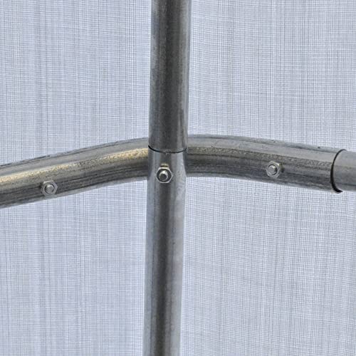 Outsunny 6' x 8' Carport Portable Garage, Heavy Duty Storage Tent, Patio Storage Shelter w/Anti-UV PE Cover and Double Zipper Doors, for Motorcycle Outsunny