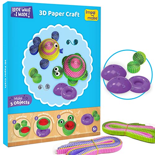 Imagimake 5 in 1 Awesome Craft Kit | Over 15 Projects - Creative DIY Arts & Crafts, Craft Kit for Kids | Gifts for 5 6 7 8 9 10 11 12 Years Old Girls Imagimake