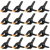 16 Pack Spring Clamps - 3.5 Inch Small Clamps for Backdrop Stand, Heavy Duty Clamps, Plastic Clips for Crafts and Backdrop Clips Clamps - Backdrop DUIJINYU