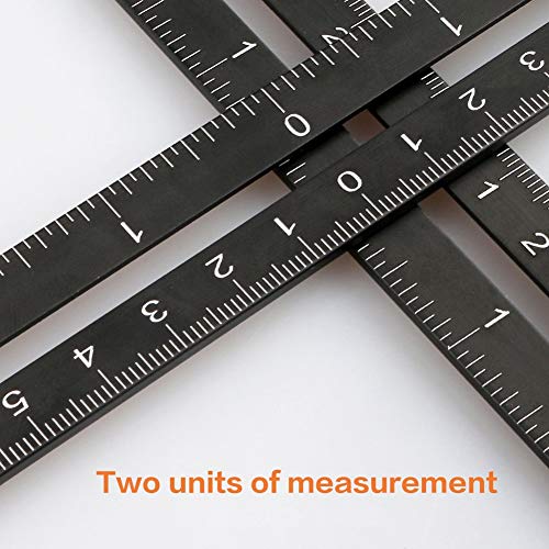 Multi Angle Measuring Ruler, 12-Sides Ruler Hole Locator Aluminum Alloy Universal Multi Angle Measuring Ruler Protractors, Adjustable Floor Tile Zeromall