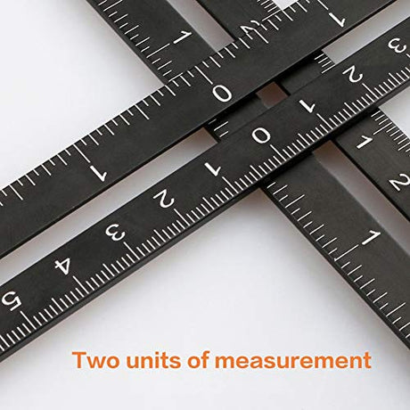 Multi Angle Measuring Ruler, 12-Sides Ruler Hole Locator Aluminum Alloy Universal Multi Angle Measuring Ruler Protractors, Adjustable Floor Tile Zeromall