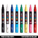 POSCA 8-Colour Paint Marker Set, PC-1M Extra Fine posca