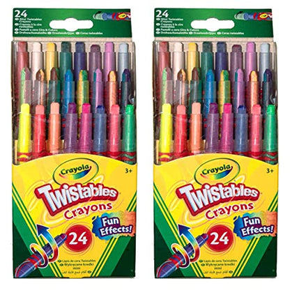 Crayola Crayons, 24 Count Bundle (Pack of 2) - WoodArtSupply