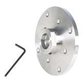 kimllier 6-Inch Steel Lathe Faceplate Wood Lathe Face Plate Fit for 1-1/4-Inch x RH 8Tpi Spindle with Locking Set Screw to Lock on Spindle kimllier