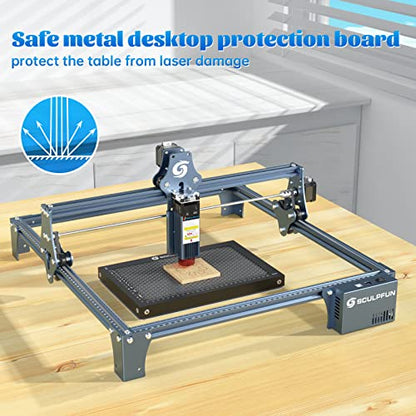 SCULPFUN Laser Cutting Honeycomb Working Table Board for CO2 or Diode Laser Engraver Cutting Machine, for Slight Burnt & Smooth Edge Cutting, Visible - WoodArtSupply