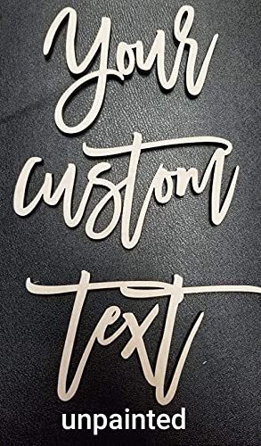 Custom Wood Word Sign, Wall Decor, Personalized Wooden Wall Art, Any cursive word or name sign Kobasic Creations