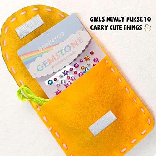 Flying Childhood Felt Craft Kits for Girls Christmas Gift Sewing Own Purses Arts and Crafts for Kids Ages 5 6 7 8 DIY Projects for Beginners Toddlers Flying Childhood