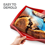 Silicone Epoxy Resin Mold - 18 x 12 x 2 Inches - Resin Supplies for Charcuterie Board, Cutting Board, and Serving Tray Casting - Time-Saving 1 Piece Upstart Epoxy