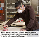 3M Particulate Respirator, 8110S, N95, Unsealed , Smaller Size, Adjustable Noseclip, Two Strap Design, Advanced Electrostatic Media, Nosefoam, 3M