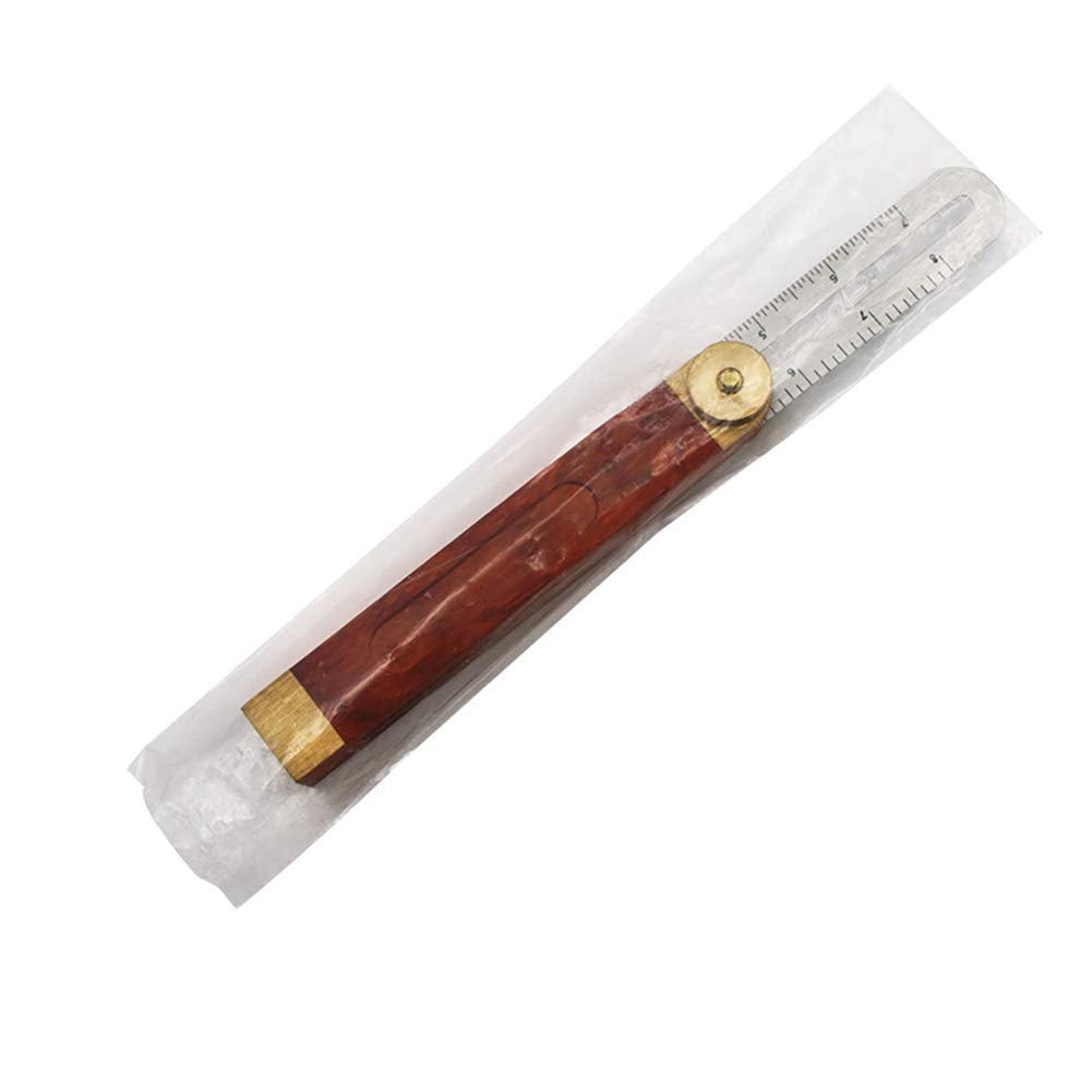 Gentlecarin Blade Ruler,Adjustable Bevel Sliding T-bevel with Hardwood Handle Angle Finder Carpentry Squares for Craftsman Builder Carpenter Cdvgpjs