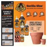 Gorilla Original Gorilla Glue, Waterproof Polyurethane Glue, 8 Ounce Bottle, Brown, (Pack of 1) Gorilla