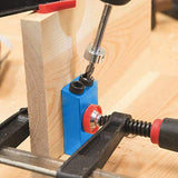 Pocket Hole Jig, 15 Degree Dowel Drill Joinery Kit, 6/8/10mm Drive Adapter for Woodworking Angle Drilling Holes, Carpenters Wood Woodwork Guides YuanhuaRongsheng