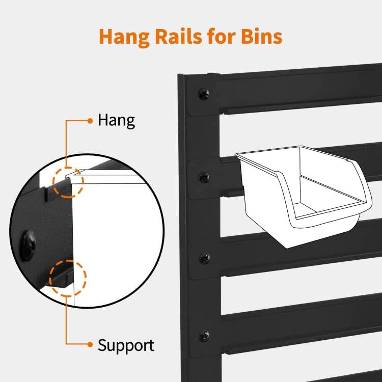 MCombo Metal Workbench for Garage, Adjustable Worktable with Storage Cabinet for Home Office, Basements, Workstation for Home Improvement Bench-81 MCombo