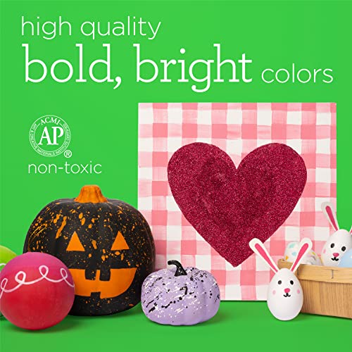 Apple Barrel PROMOABMP22 Holiday, 32 Piece DIY Set Featuring 26 Paints, 2 Mod Podge Acrylic Sealers and 4 Foam Brushes, Multi 56 Fl Oz Apple Barrel