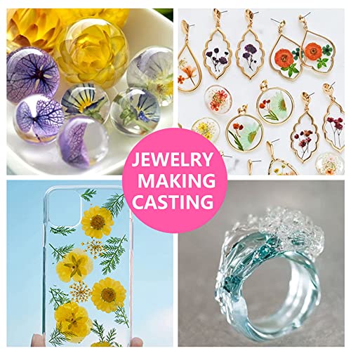 UV Resin - DIYcraft Odorless Crystal Clear Hard Resin Thin Type120g ，Thick Type120g Suitable for Doming, High Radian Products - Fast Curing Epoxy DIYcraft