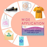 HTVRONT Accessories Bundle for Cricut Joy and Supplies Include Weeding Tools, Heat Transfer, Adhensive Vinyl Sheets for Starter Kit-38PCS HTVRONT