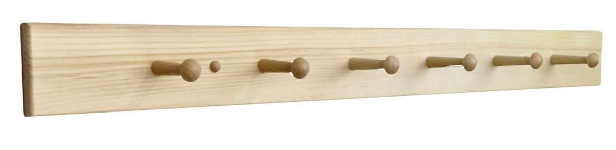 36" Shaker Peg Rack Unfinished Generic