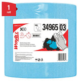 WypAll General Clean X60 Multi-Task Cleaning Cloths (34965), Jumbo Roll, Blue, 1,100 Sheets / Roll, 1 Roll / Case Wypall