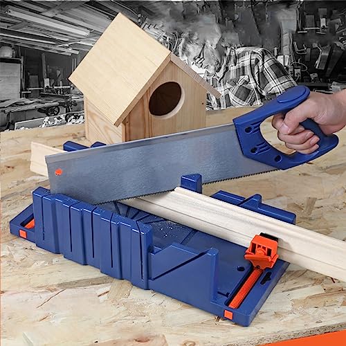 Hand Mitre Saws, Saw Angle Cutting Box Sawing Guide Tool Hand Miter Saw Cabinet Set with Multi Angle High Efficiency for Cutting Wood