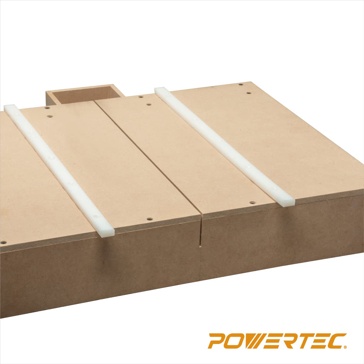 POWERTEC 71673 Table Saw Sled Kit w/T-Tracks, Miter Bars, Knob, Bolt and Screws Set POWERTEC