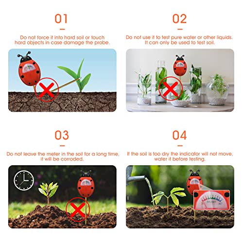 Soil Moisture Meter, Plants Moisture Meter, Gardening Tool Kits for Plant Care, Plant Water Monitor for Garden, Farm, Lawn Indoor & Outdoor Use, No UNIWA