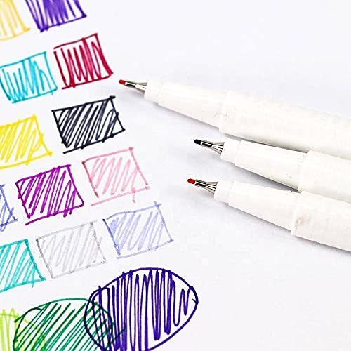 KINGART 418.18 Fine Line Color Ink Pens, Set of 48 Unique Colors, Tip Size 0.4 mm KINGART