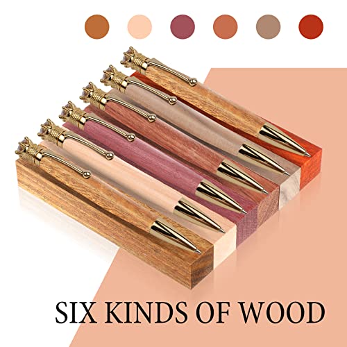 Sasylvia 30 Pieces Exotic Wood Pen Blanks Pen Turning Supplies DIY Crafts Pen Turning Kit for DIY Crafts, 5 x 3/4 x 3/4 Inches (Gorgeous) Sasylvia