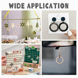 PandaHall 120pcs Round Wood Linking Rings Wooden Discs Beads, 4 Sizes Blank Unfinished Wooden Slices Circle Wooden Charm Pendants Circle Macrame PH PandaHall