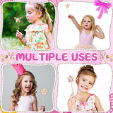 42 Pcs Princess Fairy Wands Kit, Include 36 Pcs Wooden Unfinished Wand DIY Princess Wand with 6 Sheet Colorful Diamond Sticker for Girls Make Your Cindeer