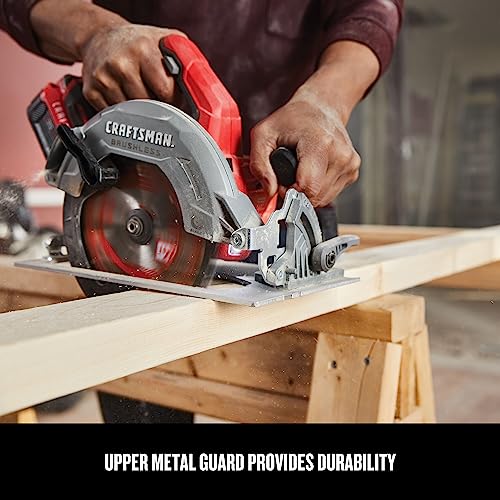 CRAFTSMAN V20 Cordless Circular Saw, 7-1/4 inch, Bare Tool Only (CMCS550B) Craftsman