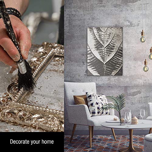 U.S. Art Supply Metallic Foil Schabin Gilding Silver Leaf Flakes - Imitation Silver 10 Gram Bottle - Gild Picture Frames, Paintings, Furniture, U.S. Art Supply