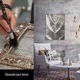 U.S. Art Supply Metallic Foil Schabin Gilding Silver Leaf Flakes - Imitation Silver 10 Gram Bottle - Gild Picture Frames, Paintings, Furniture, U.S. Art Supply