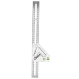 Combination Square with Bubble Level Silver Flexible Woodworking Triangle Ruler Carpentry Tools FTVOGUE
