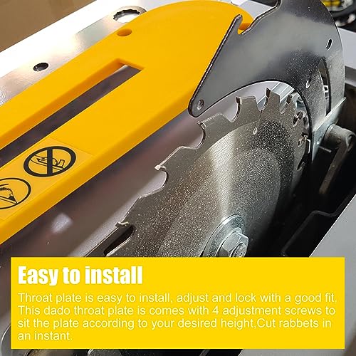 DWE7402DI Table Saw Accessories Dado ThroatPlate Dado Blades for 10 inch Table Saw DWE7490 DWE7491 DWE7491RS DWE7492 folosem