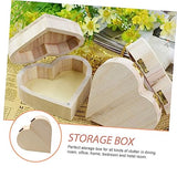 DECHOUS 5pcs Box Wooden Diy Unfinished Wooden Kids Jewelry Organizer Wooden Unfinished Wood Toys Kids Educational Toys Kids Toy Childrens Toys Toy's DECHOUS