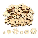 UR URLIFEHALL 100 Pcs Plum Bossom Wood Cutouts Ornaments Unfinished Laser Cut Flower Wooden Paint Crafts for Scrapbooking Crafts Homemade Gifts UR URLIFEHALL