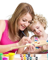 Pllieay 15 Inch Wooden Paddle, Unfinished Solid Pine Paddle with Oar Shape, Natural Color Wood Greek Paddle Craft, Ideal for Craft Lovers Pllieay