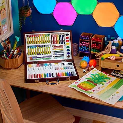 Crayola Wooden Art Set, 80+ Pcs, Arts and Crafts for Kids 8+, Artists Gifts Crayola
