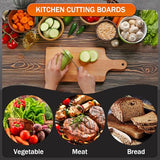 24 Pcs Thicken Bamboo Cutting Board Bulk 11x5 Inch Personalized Wood Chopping Board Customized Laser Engraving Serving Charcuterie Boards for Wedding AWIZOM
