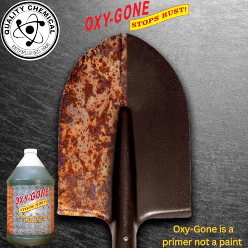 Quality Chemical Oxy-Gone Rust Remover and Metal Treatment / Rust Repair / Prepares surfaces for painting / 1 gallon (128 oz.) Quality Chemical