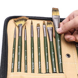 Mont Marte Signature Brush Set with Wallet, 17 Piece, Suitable for Oil, Acrylic, Watercolor and Gouache Paint, Easel Wallet Included MONT MARTE