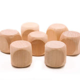 10pcs Wooden Cubes Crafts Blank Dice,Unfinished Wood Dice Wooden Cubes Wooden Square Blocks,for DIY Craft Projects(2.0cm) Generic