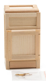 Dollhouse Miniature Unfinished Ice Box with Drip Pan Classics by Handley