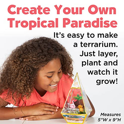 Creativity for Kids Tropical Terrarium Craft Kit - Kids Terrarium Kit for Ages 7+, STEAM Activity - WoodArtSupply