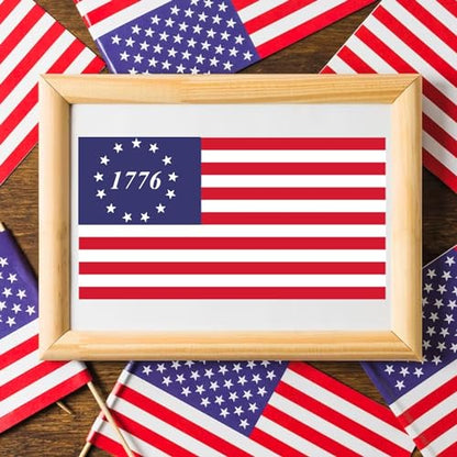  14 pcs American Flag Stencil Templates & Star Stencil